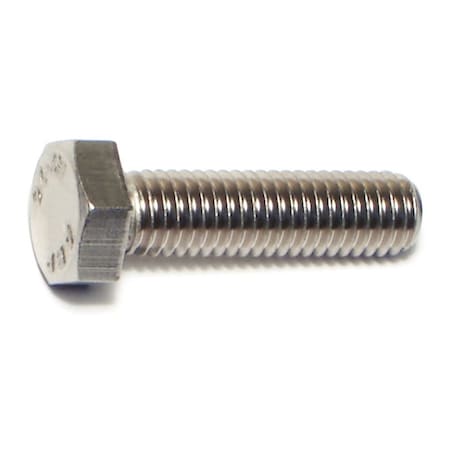 Midwest Fastener A2, M8-1.25 Hex Head Cap Screw, Plain Stainless Steel, 30 mm L, 8 PK 69714